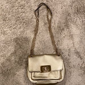 Michael Kors metallic gold purse